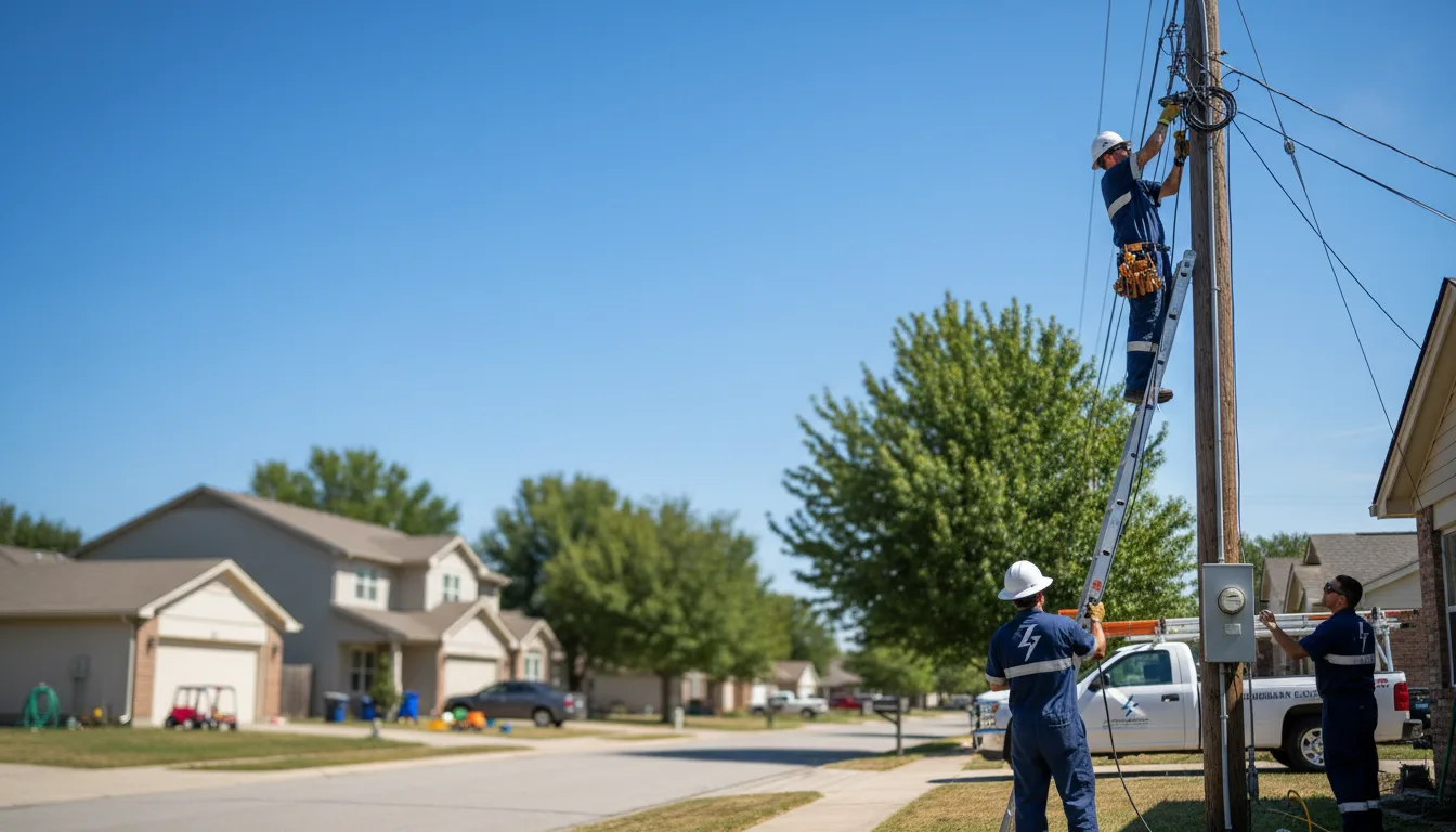 Residential electrician providing installation services in Guysville, OH